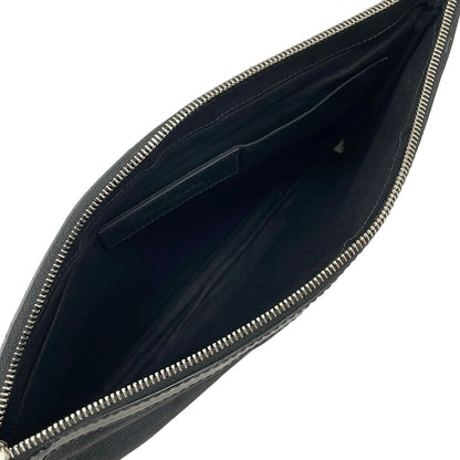 Balenciaga Clutch Navy Clip M Black Leather — view 7