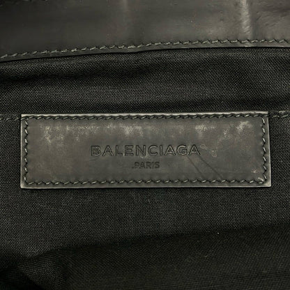 Balenciaga Clutch Navy Clip M Black Leather — view 9