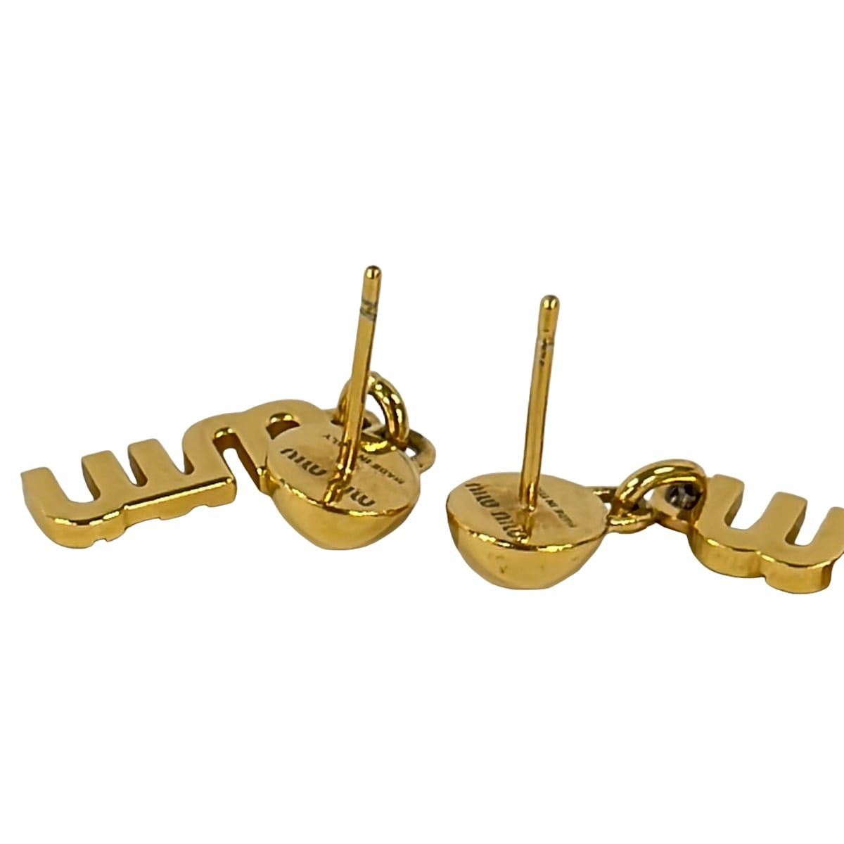 Miu Miu Earrings Gold — view 3