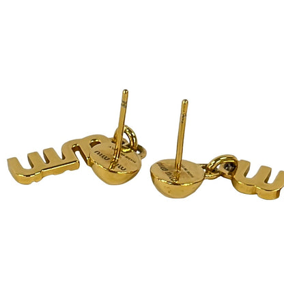 Miu Miu Earrings Gold — view 3