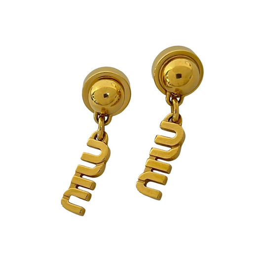 Miu Miu Earrings Gold
