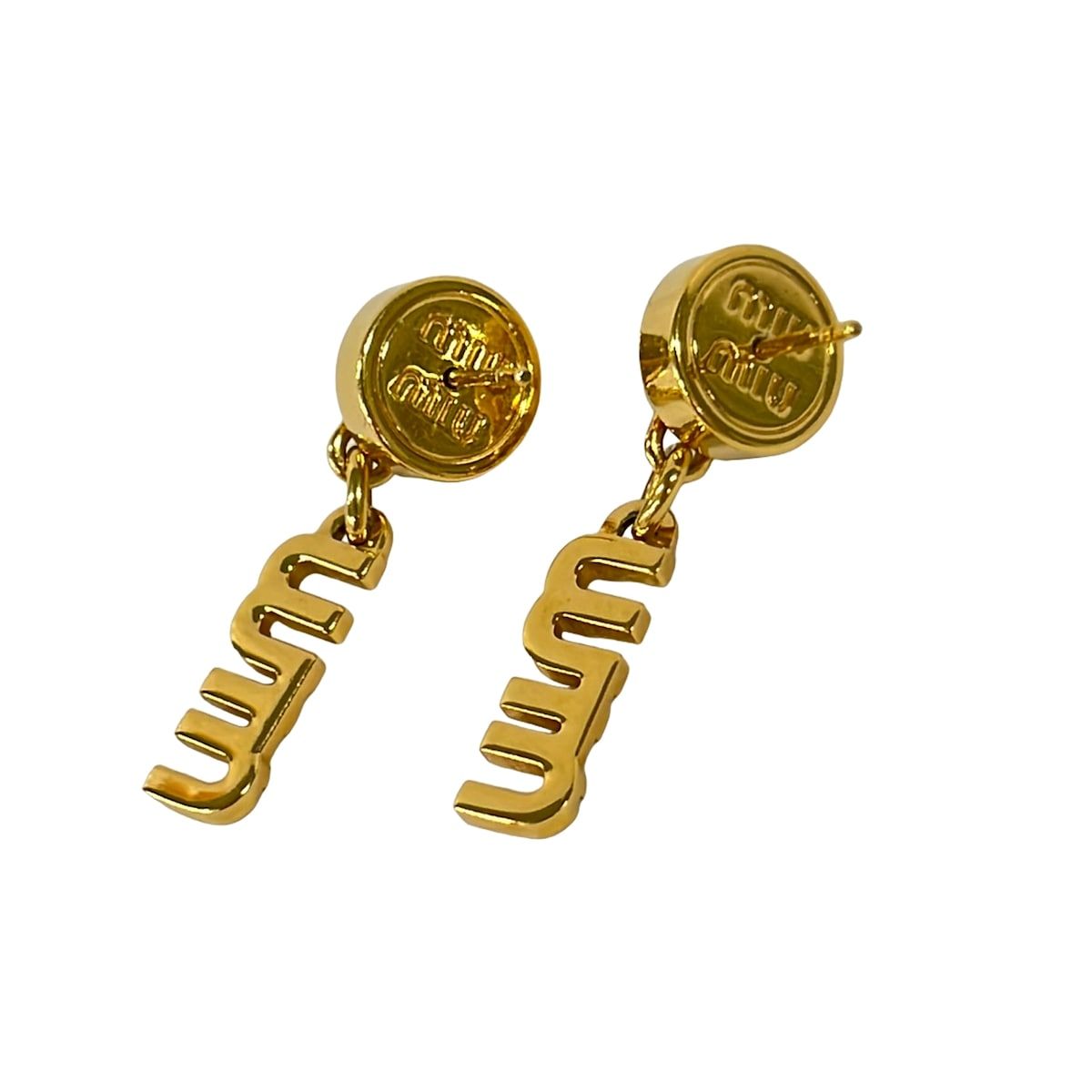 Miu Miu Earrings Gold — view 2
