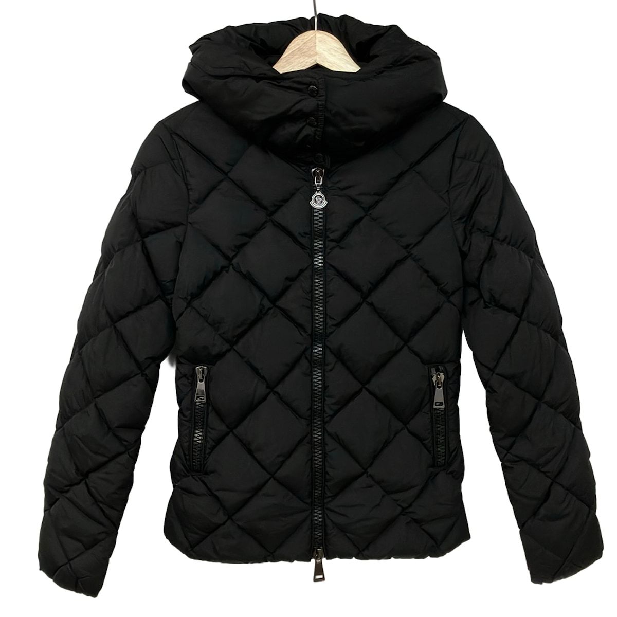 Moncler Down Jacket 00 XS Bourg Black Long Sleeve Winter