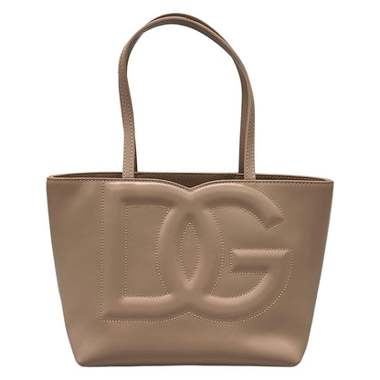 Dolce & Gabbana Tote Pink Beige Leather