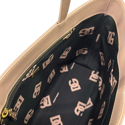 Dolce & Gabbana Tote Pink Beige Leather — view 7
