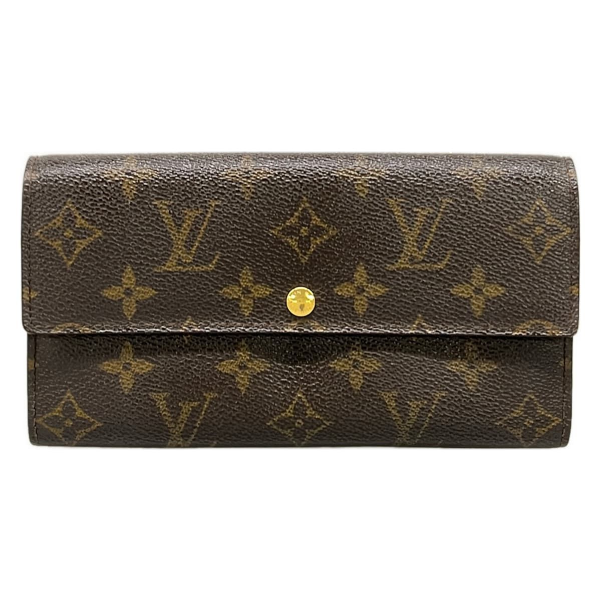 Louis Vuitton Wallet Monogram Pochette Porte Monet Cles Leather