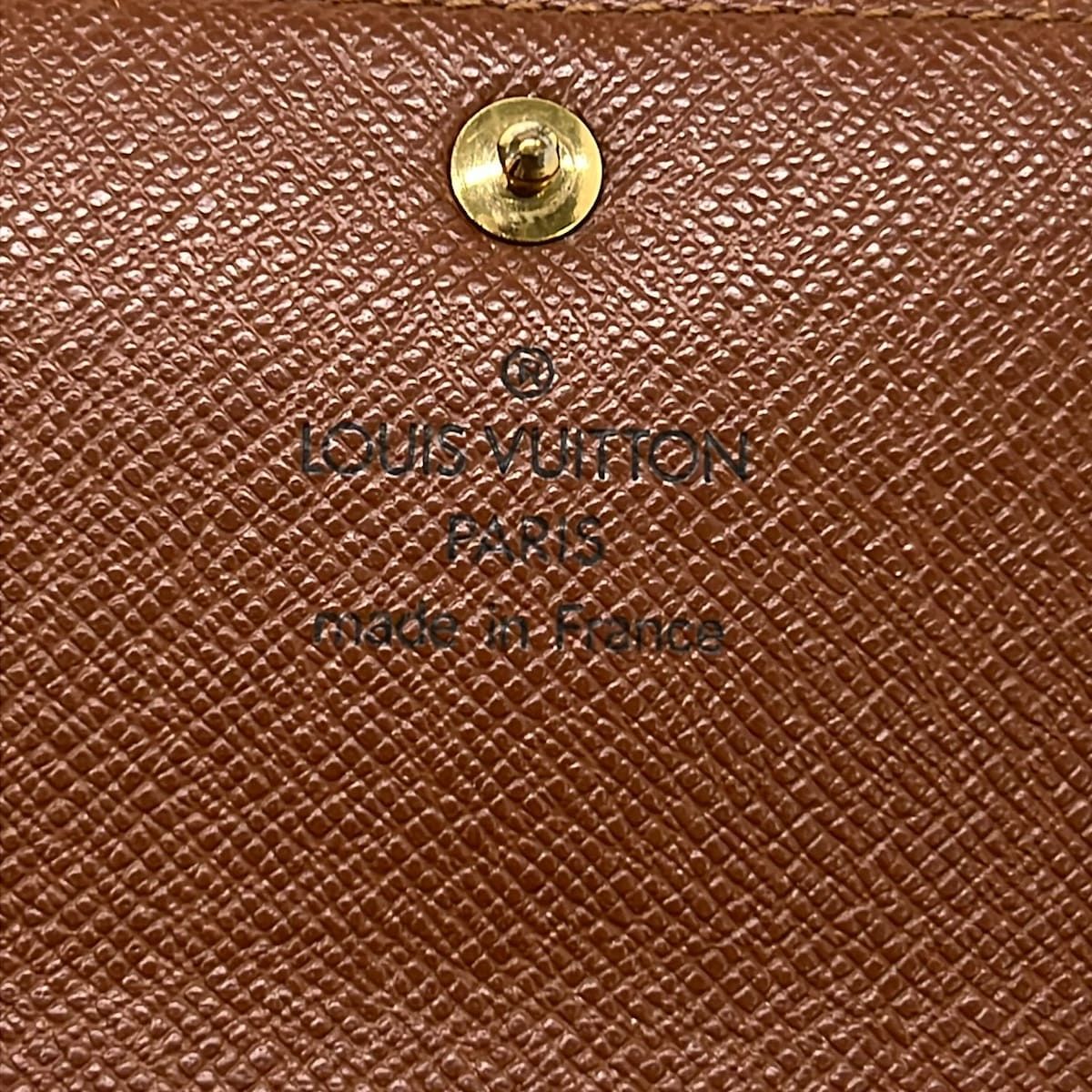 Louis Vuitton Wallet Monogram Pochette Porte Monet Cles Leather — view 6