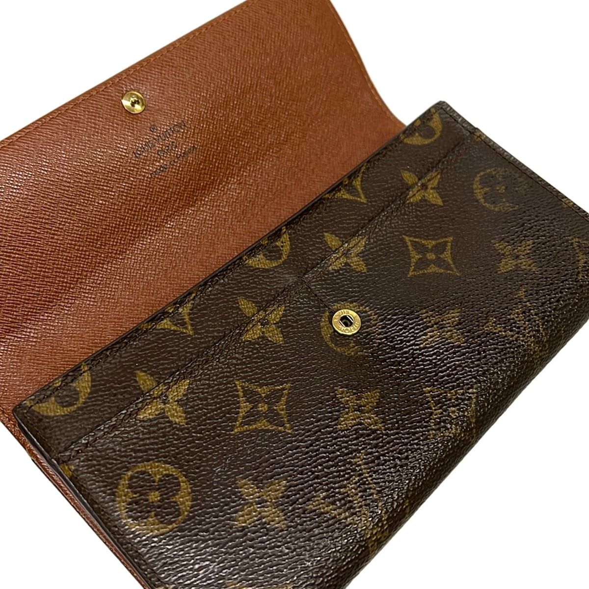 Louis Vuitton Wallet Monogram Pochette Porte Monet Cles Leather — view 3