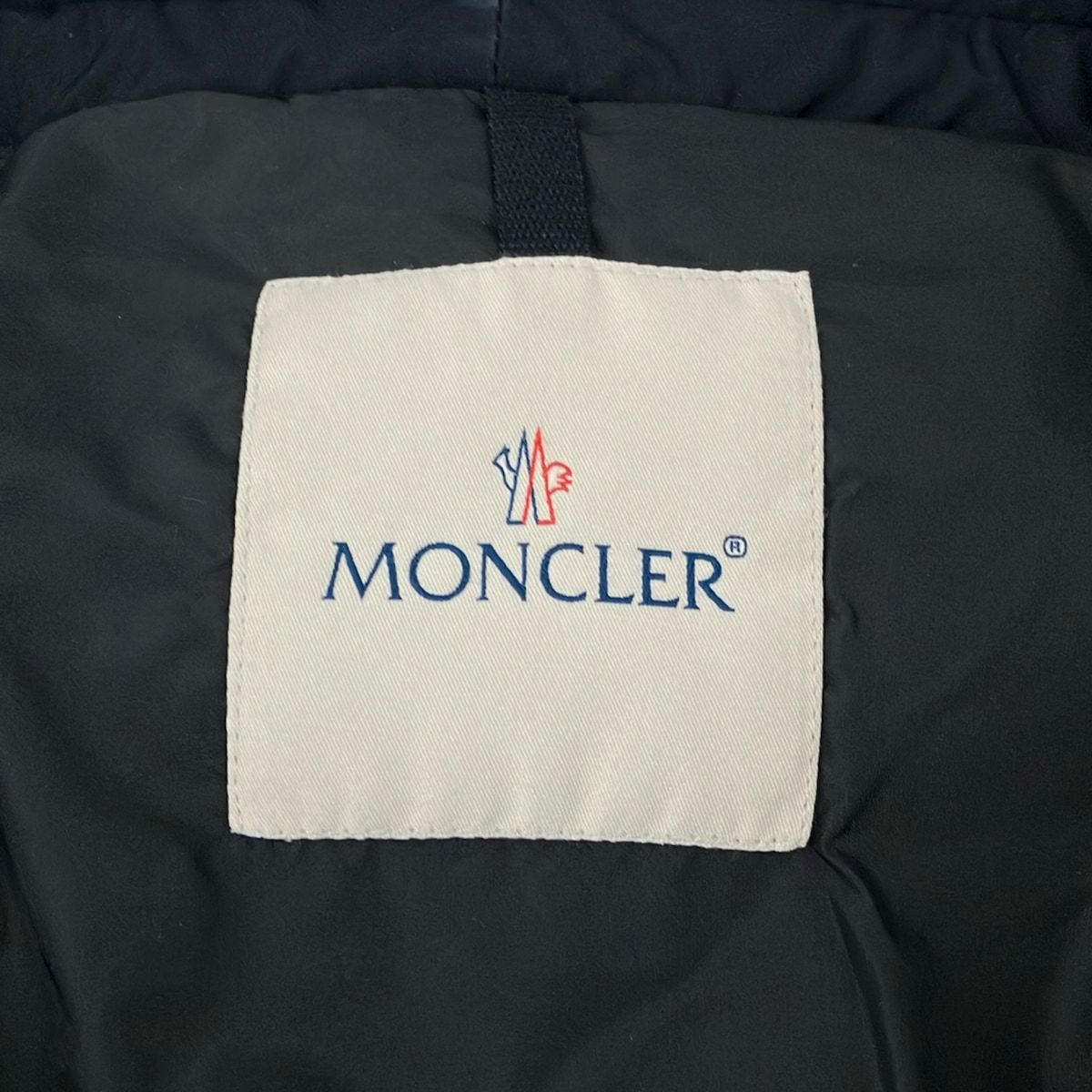 Moncler Down Coat 1 S Renne Dark Navy Long Sleeve Zip Up Winter — view 3