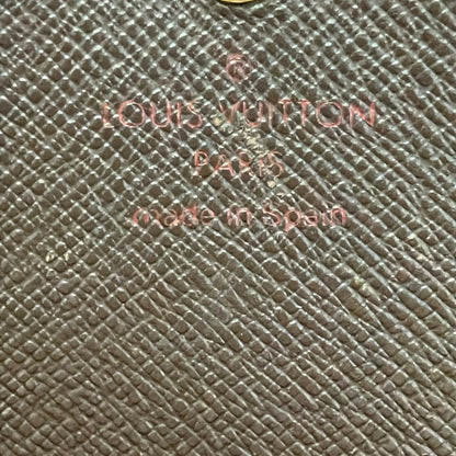 Louis Vuitton Bifold Wallet Damier Porte Monet Billets Tresor Ebene Leather — view 5