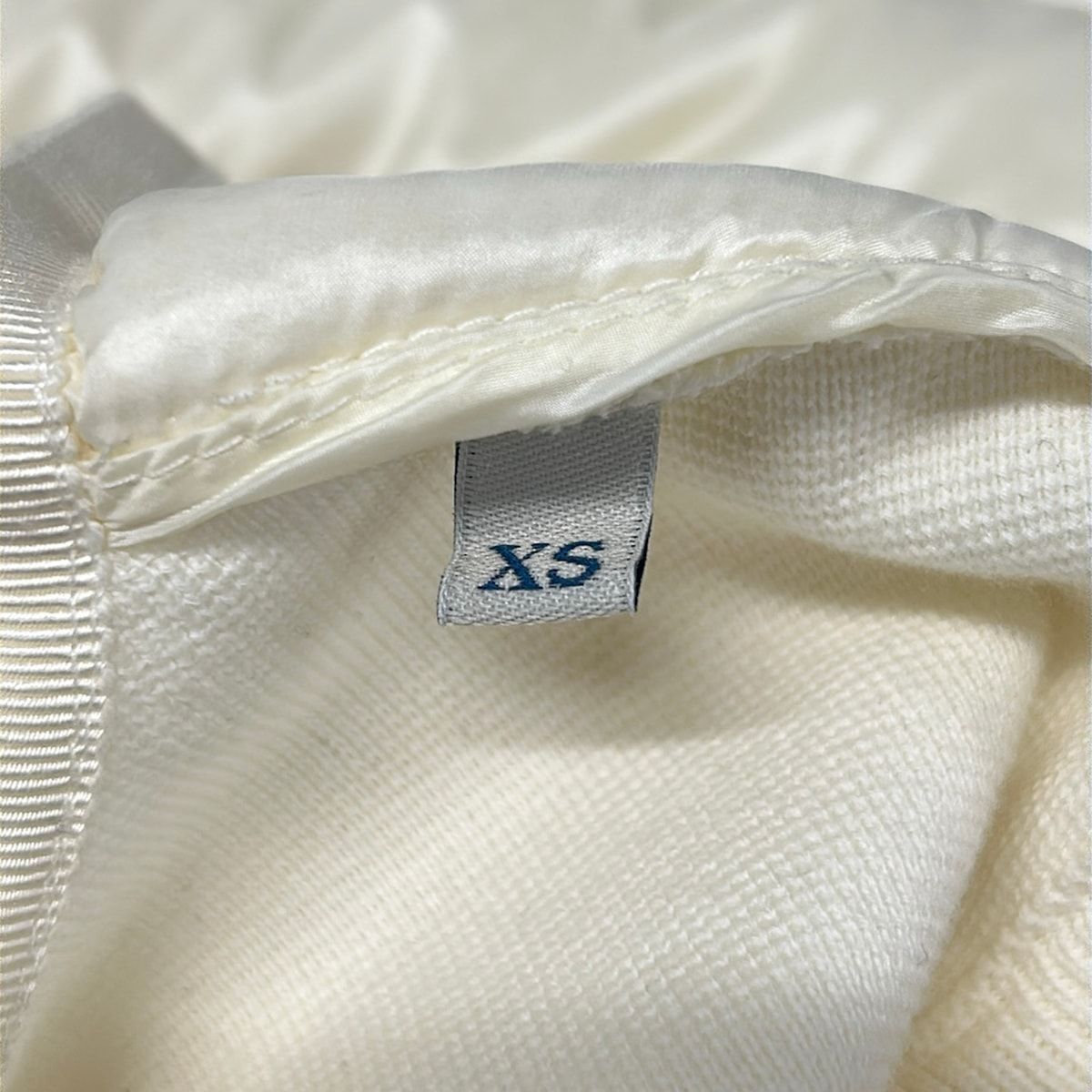 Moncler Down Vest XS Maglione Tricot Gilet Ivory — view 8