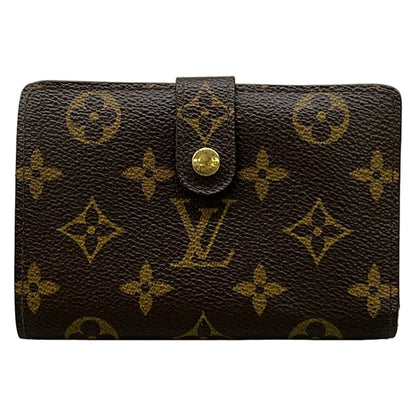 Louis Vuitton Bifold Wallet Monogram Porte Monet Viet Viennois Leather