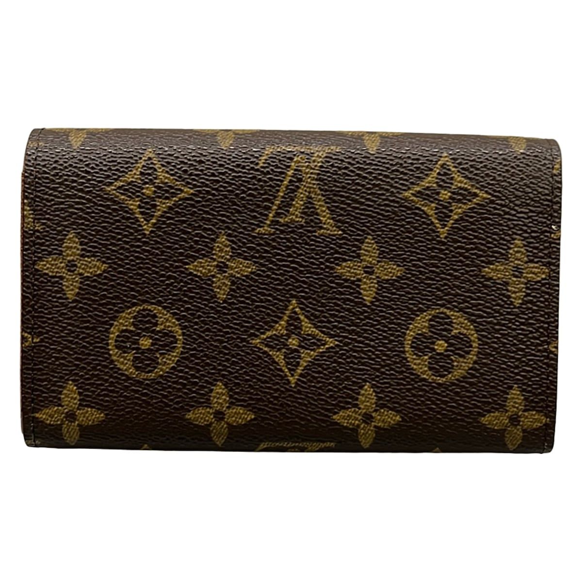 Louis Vuitton Bifold Wallet Monogram Porte Monet Viet Tresor Leather — view 2