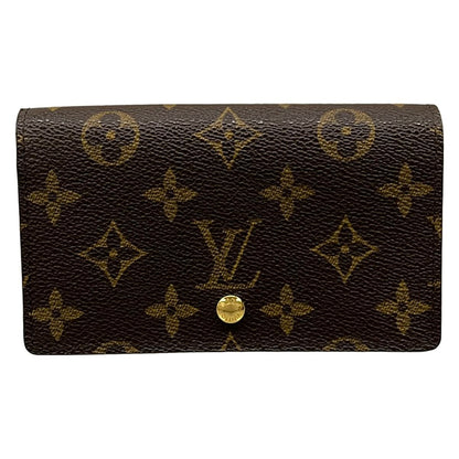 Louis Vuitton Bifold Wallet Monogram Porte Monet Viet Tresor Leather