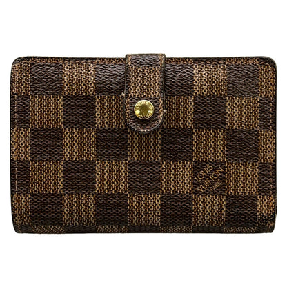 Louis Vuitton Bifold Wallet Damier Porte Monet Billets Viennois Ebene