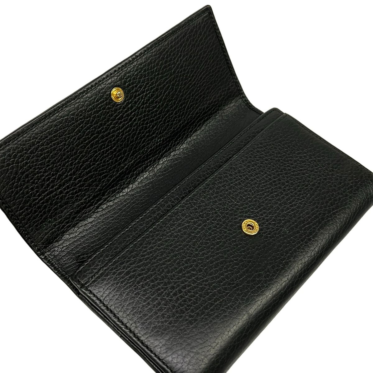 Gucci Wallet Double Continental GG Marmont Black Leather — view 3