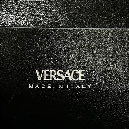 Versace Shoulder Bag la Medusa Baroque Nylon Crossbody Pouch Black White Gray — view 9