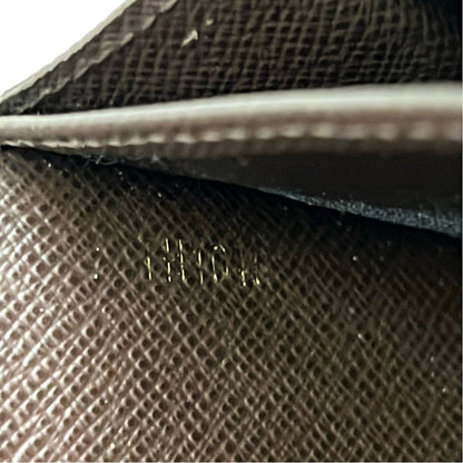 Louis Vuitton Wallet Monogram Mini Lin Portefeuille Sarah Ebene Cotton Linen — view 6