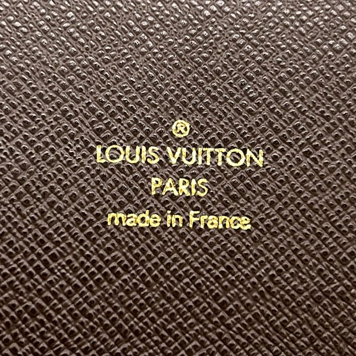 Louis Vuitton Wallet Monogram Mini Lin Portefeuille Sarah Ebene Cotton Linen — view 5