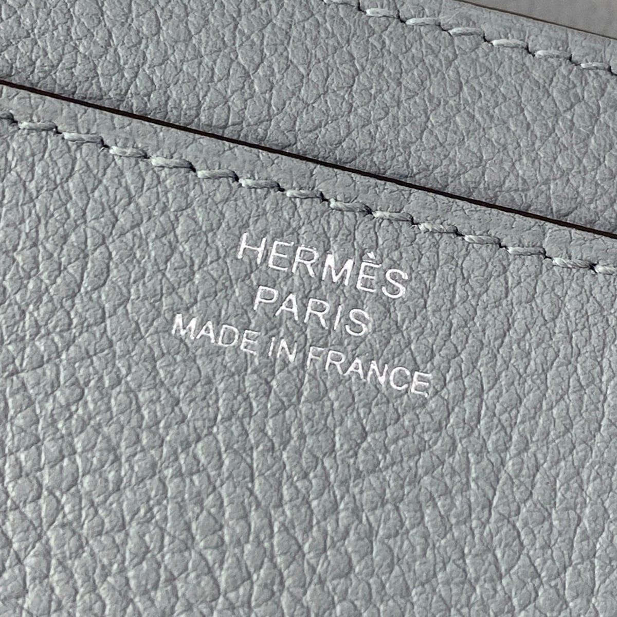 Hermes Wallet Constance Long Tougo Gris Perle Silver — view 6