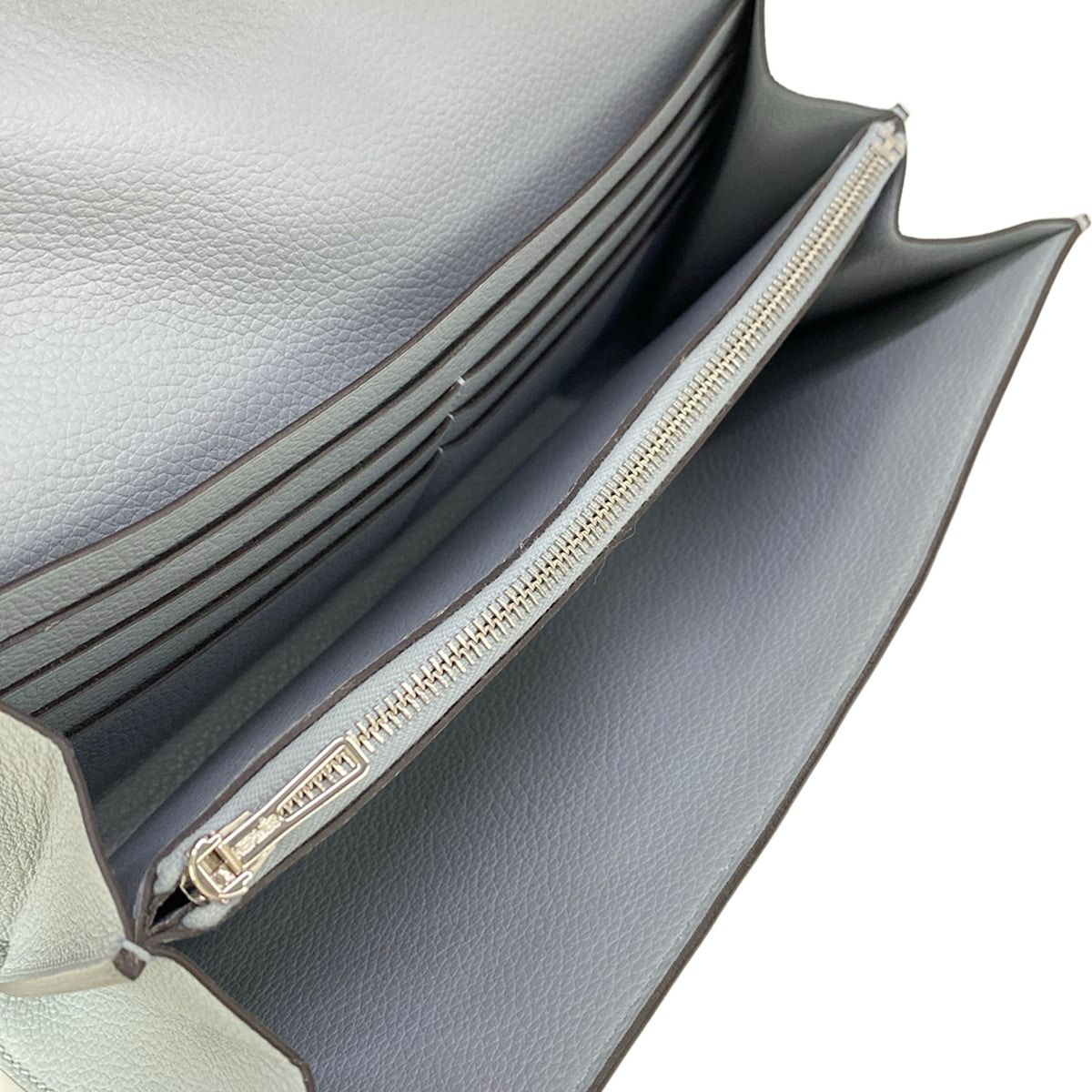 Hermes Wallet Constance Long Tougo Gris Perle Silver — view 4