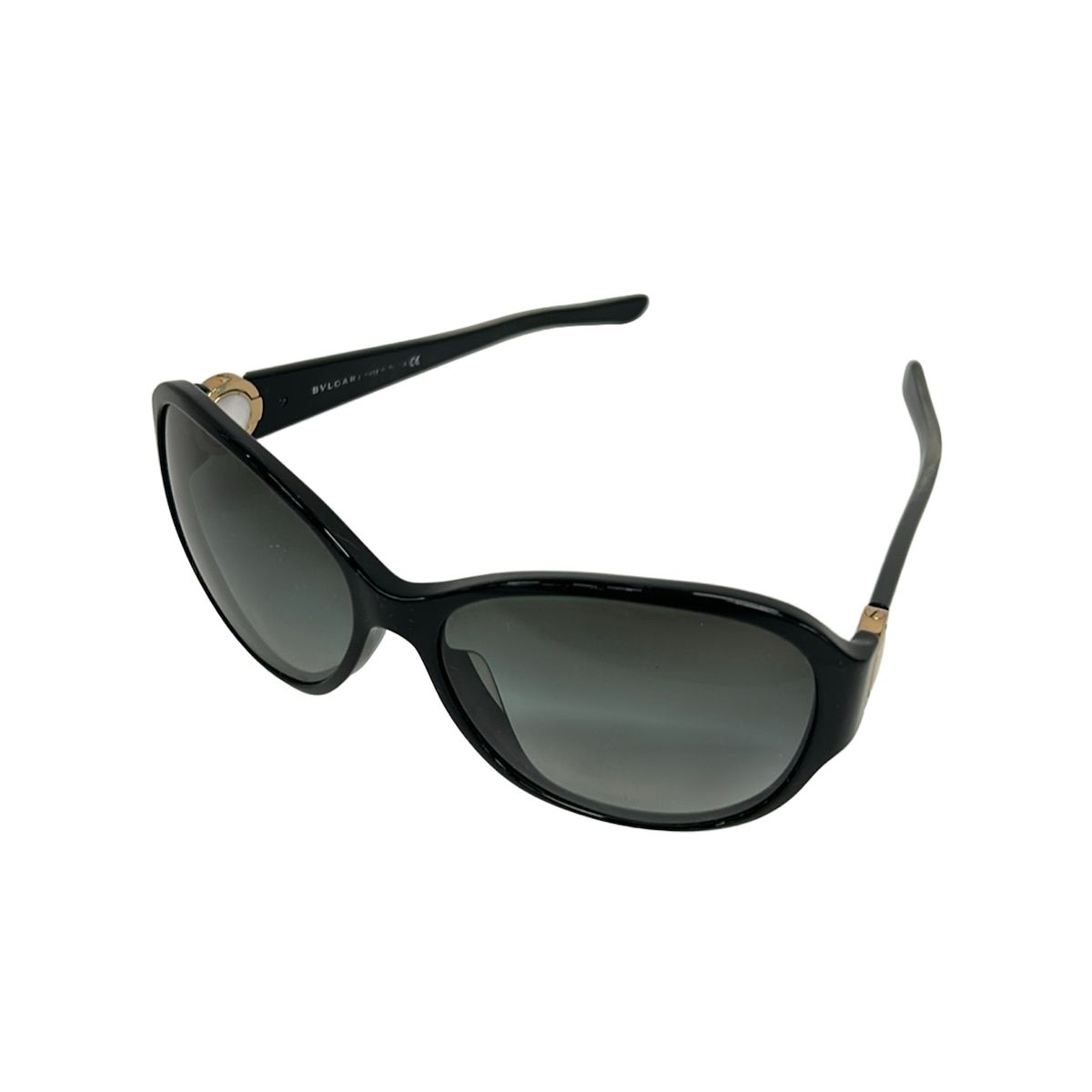 Bvlgari Sunglasses Black Silver Gold Eyewear