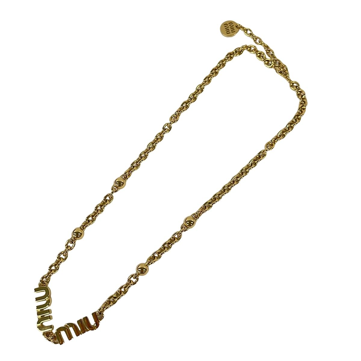 Miu Miu Necklace Gold — view 2