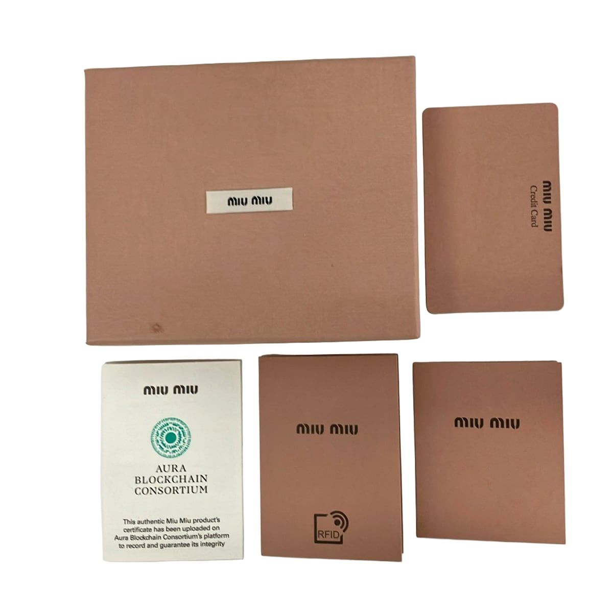 Miu Miu Card Case Black Leather — view 5