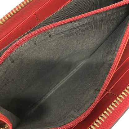 Gucci Wallet GG Pattern Beige Red Multi Zip Around Snake Leather — view 4