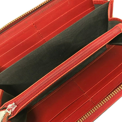 Gucci Wallet GG Pattern Beige Red Multi Zip Around Snake Leather — view 3