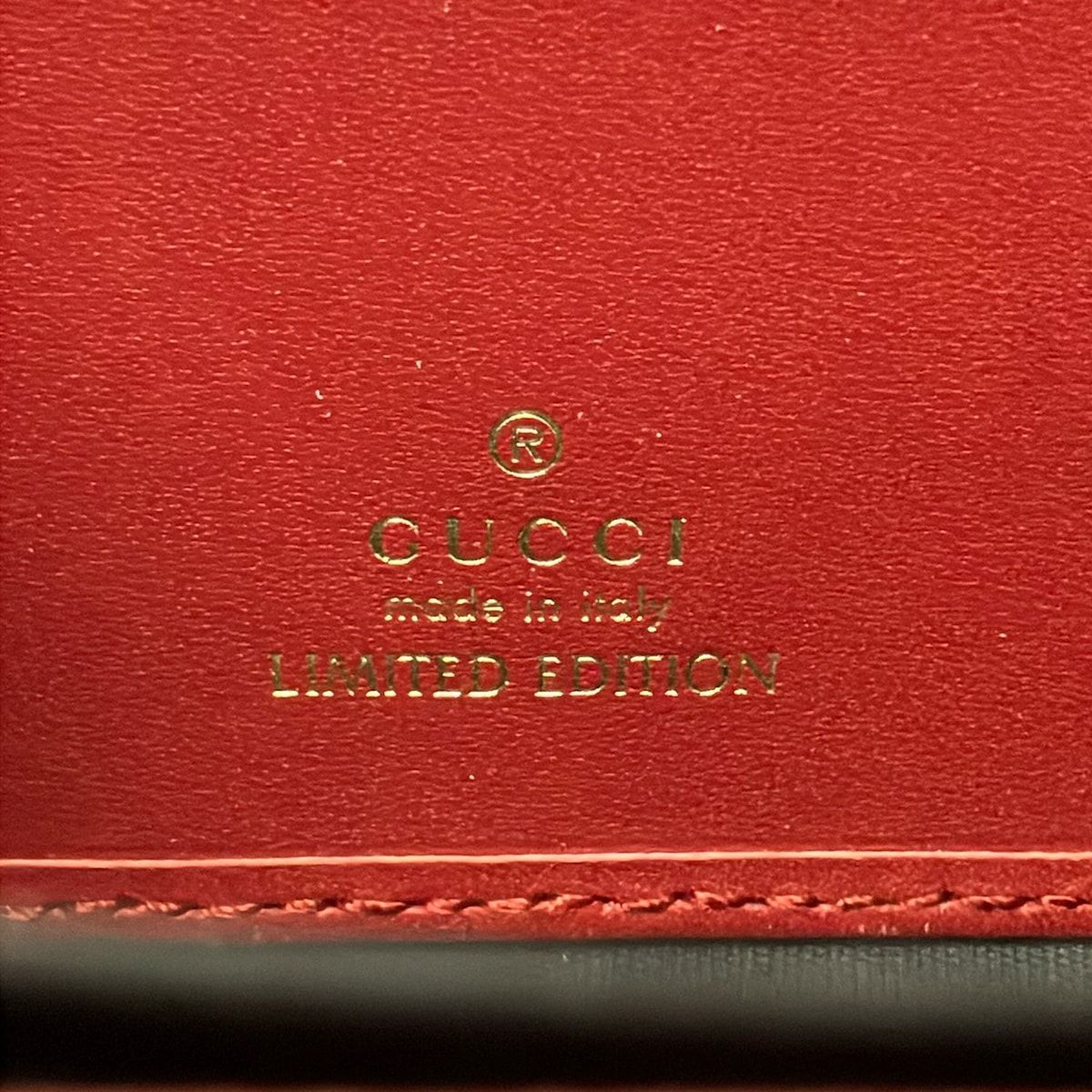 Gucci Wallet GG Pattern Beige Red Multi Zip Around Snake Leather — view 5