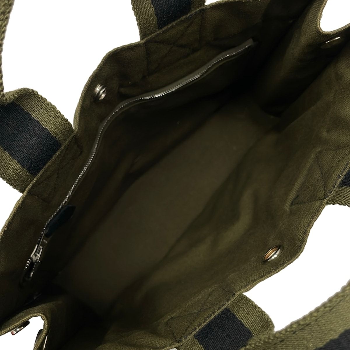 Hermes Tote Fourre Tout PM Black Khaki Silver — view 7