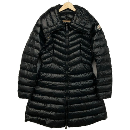 Moncler Down Coat 1 S Faucon Black Long Sleeve Quilted Winter