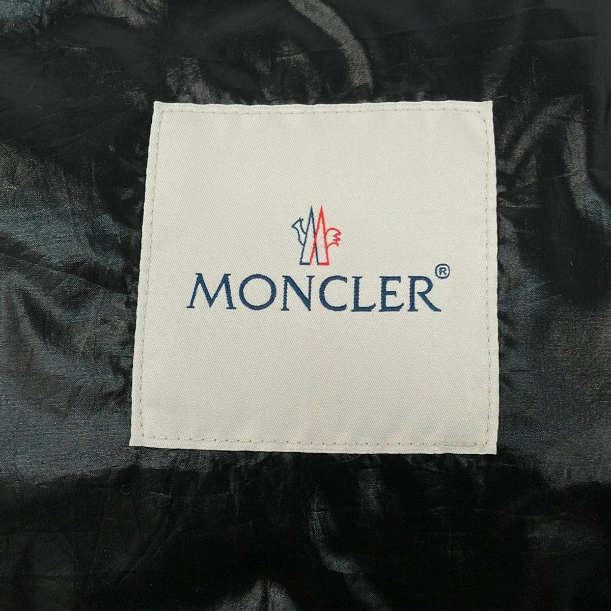 Moncler Down Coat 1 S Faucon Black Long Sleeve Quilted Winter — view 3