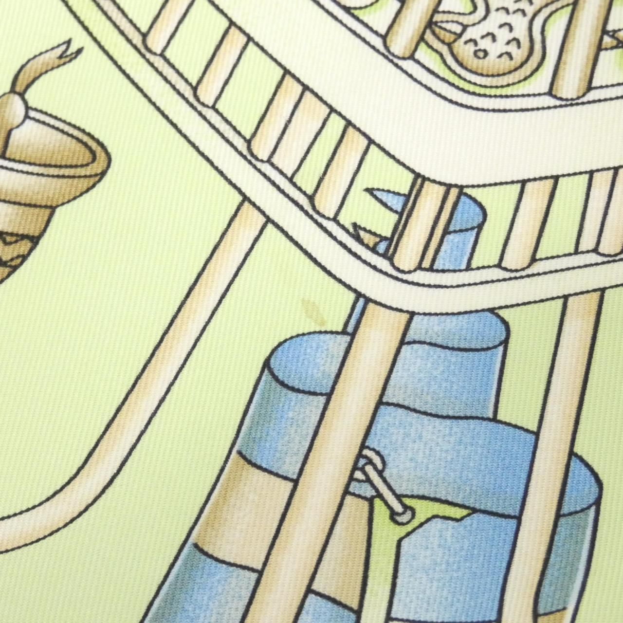 Hermes Railing Scarf Green — view 3