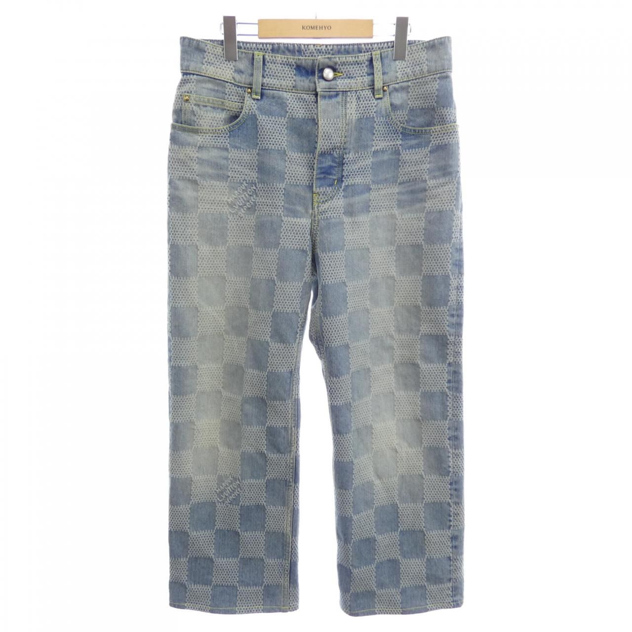 Louis Vuitton Damier Denim Skate Pants Jeans