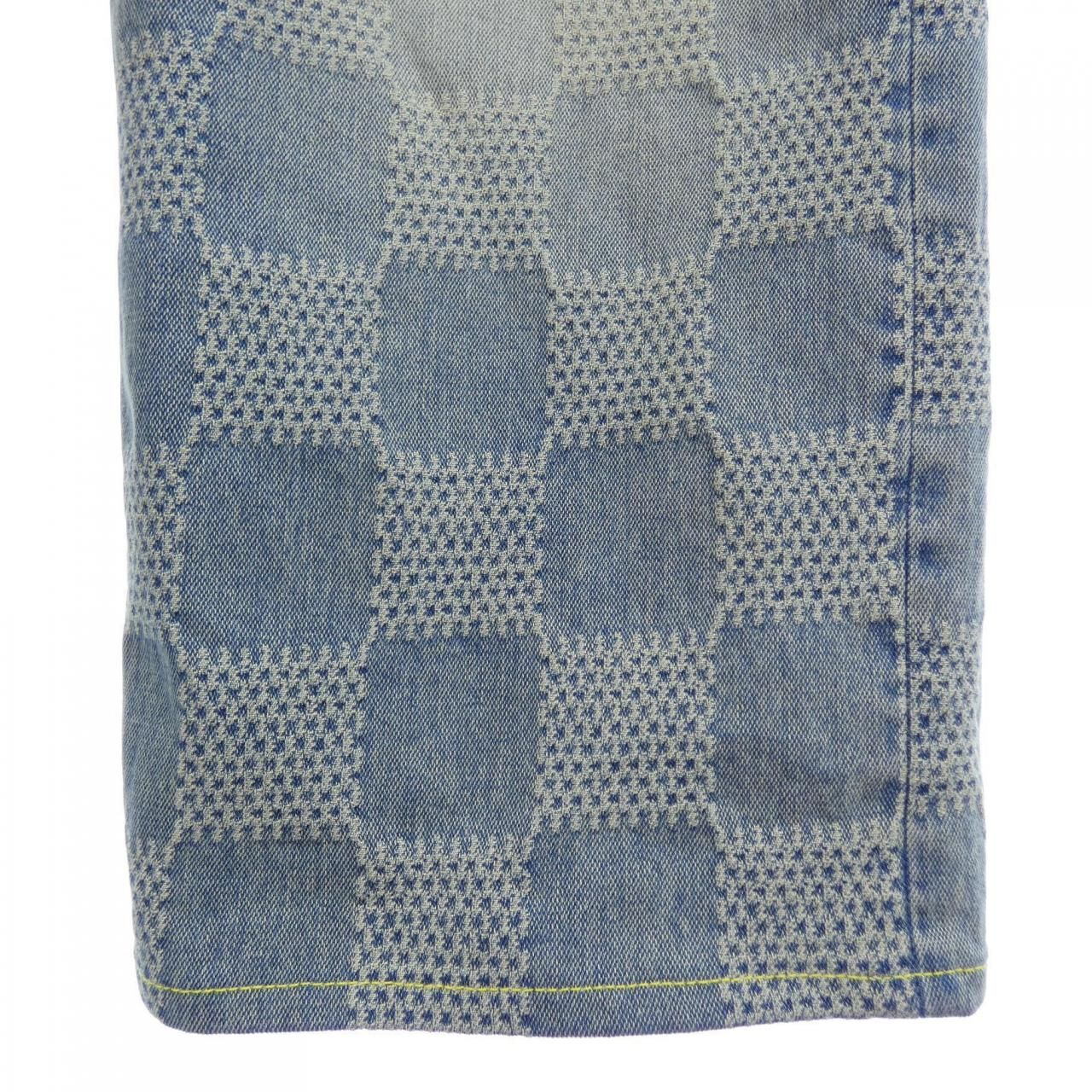 Louis Vuitton Damier Denim Skate Pants Jeans — view 5