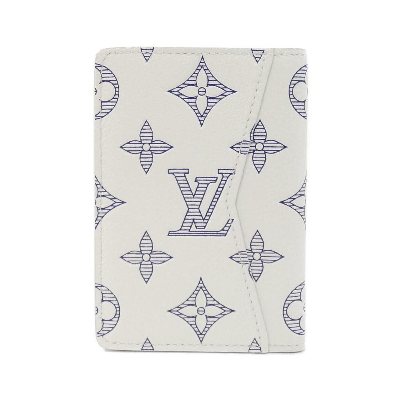 Louis Vuitton Monogram Shadow Ganaiza de Poche Card Case — view 2