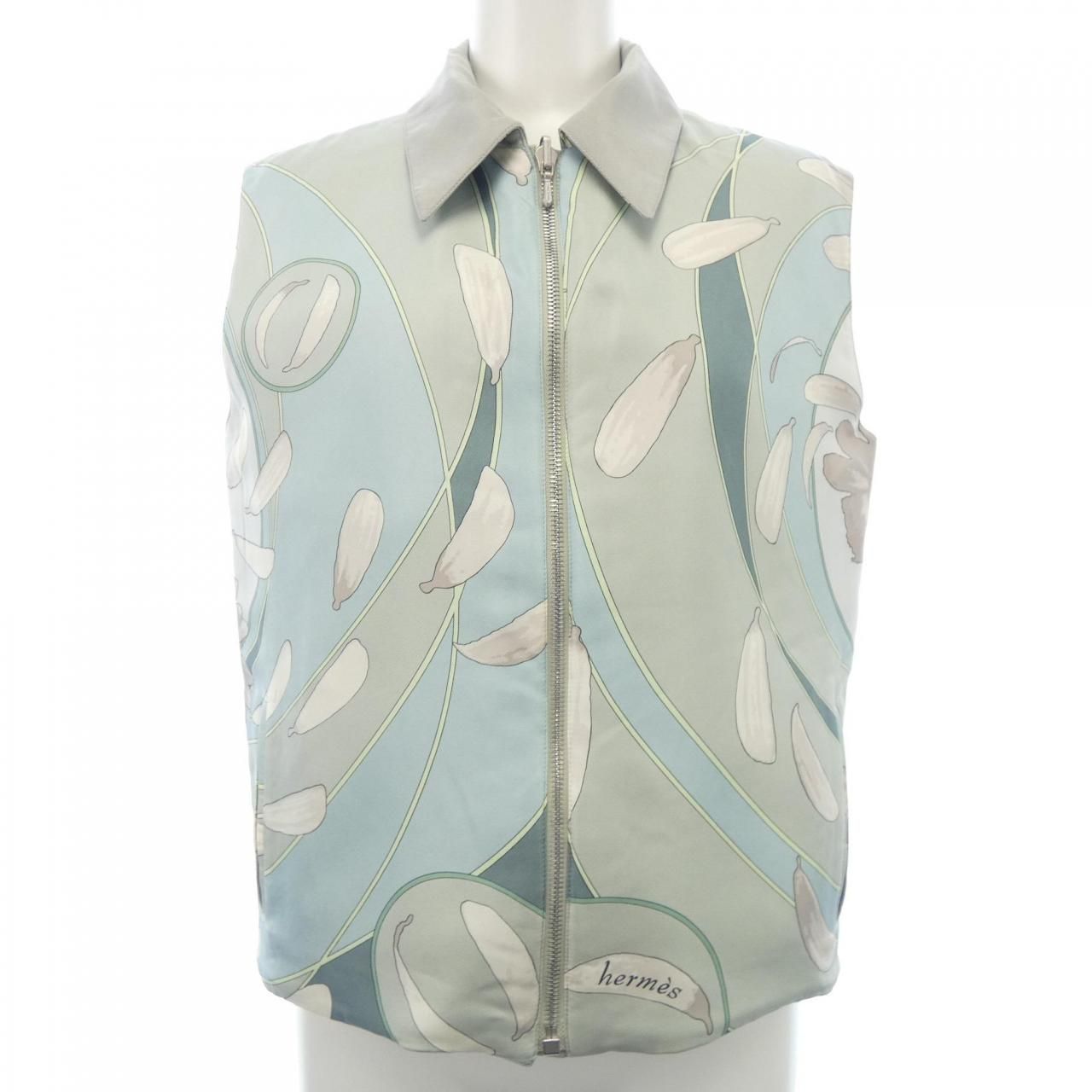 Hermes AU Gre du Vent Twill Lane Vest