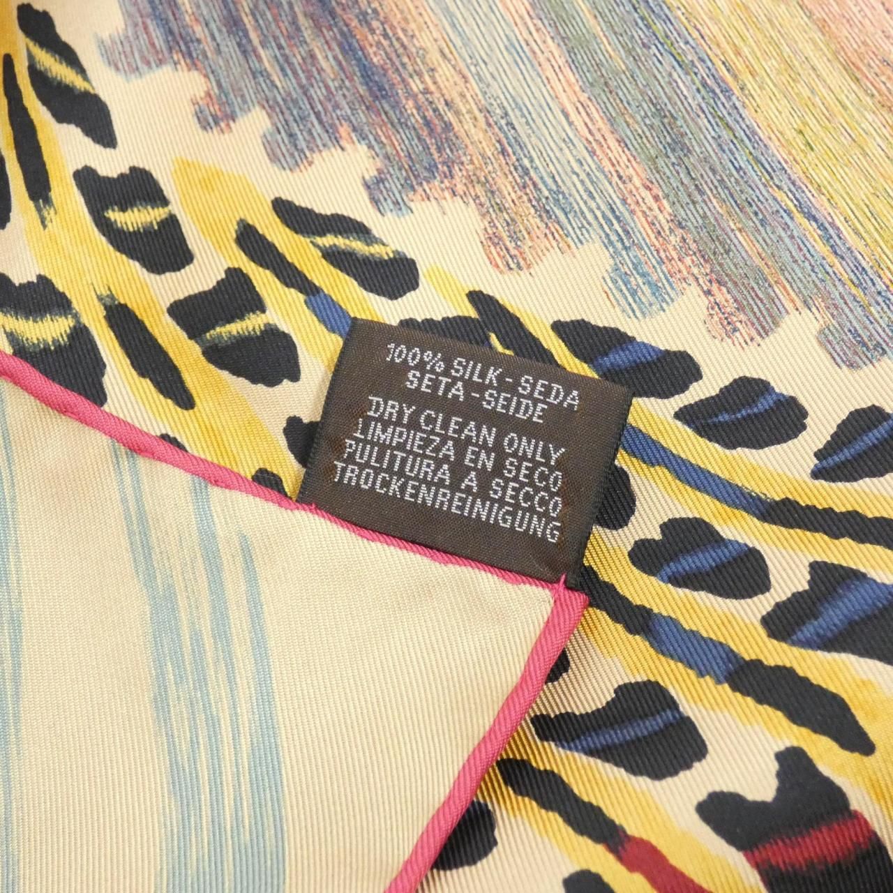 Hermes le Chat Carre Double Face Scarf — view 3