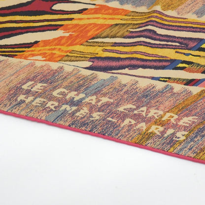 Hermes le Chat Carre Double Face Scarf — view 2
