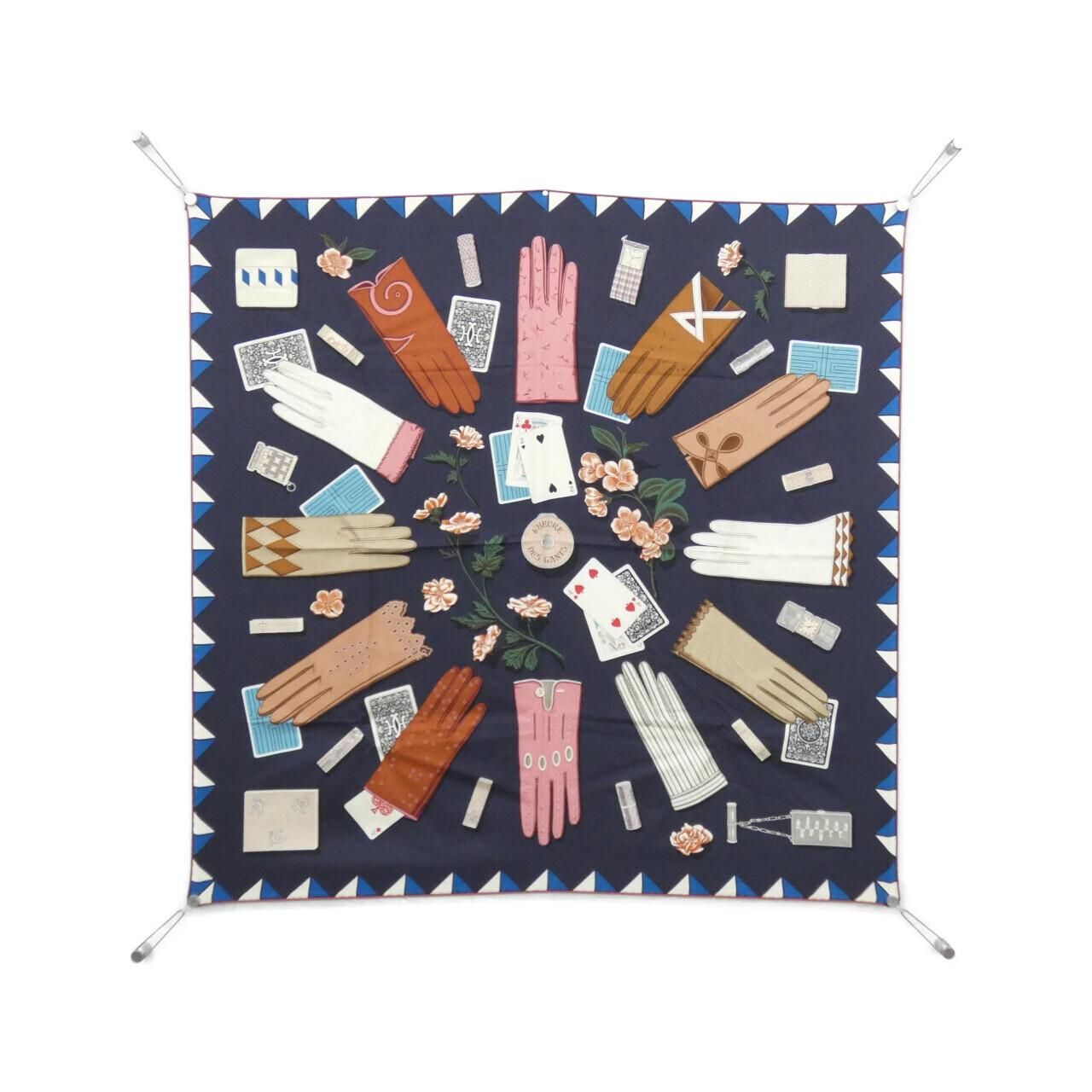 Hermes L'heure Des Gants Carre Scarf