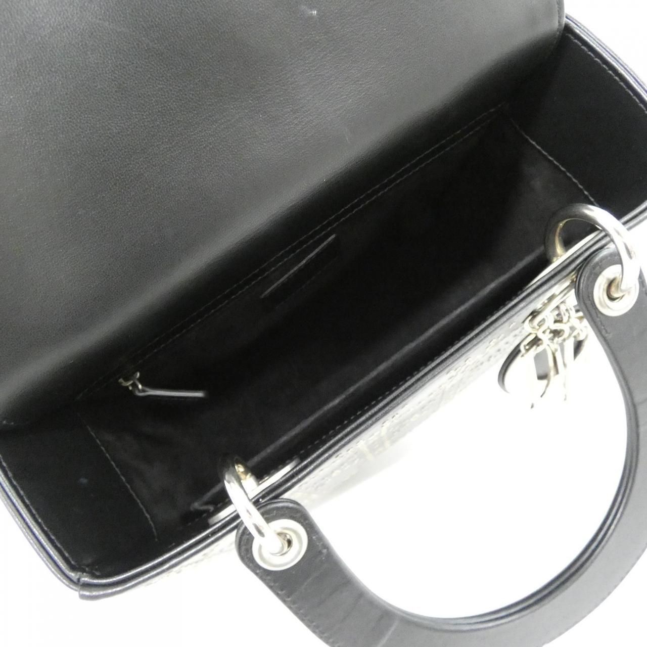 Dior Lady Bag Handbag Black — view 9