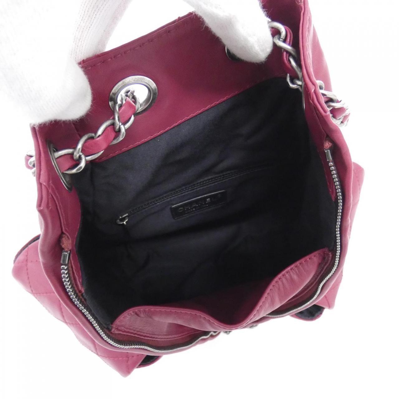 Chanel Backpack Sac Burgundy — view 9