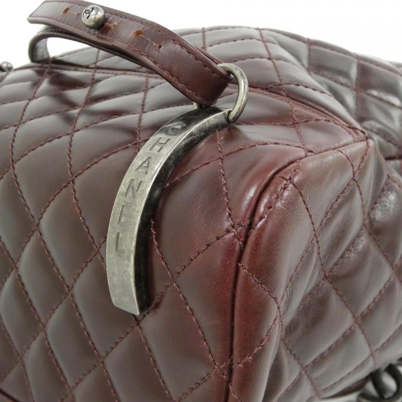 Chanel Backpack Burgundy — view 3
