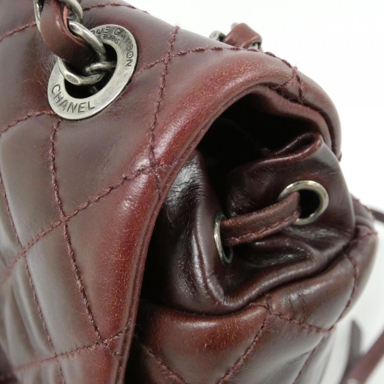 Chanel Backpack Burgundy — view 6