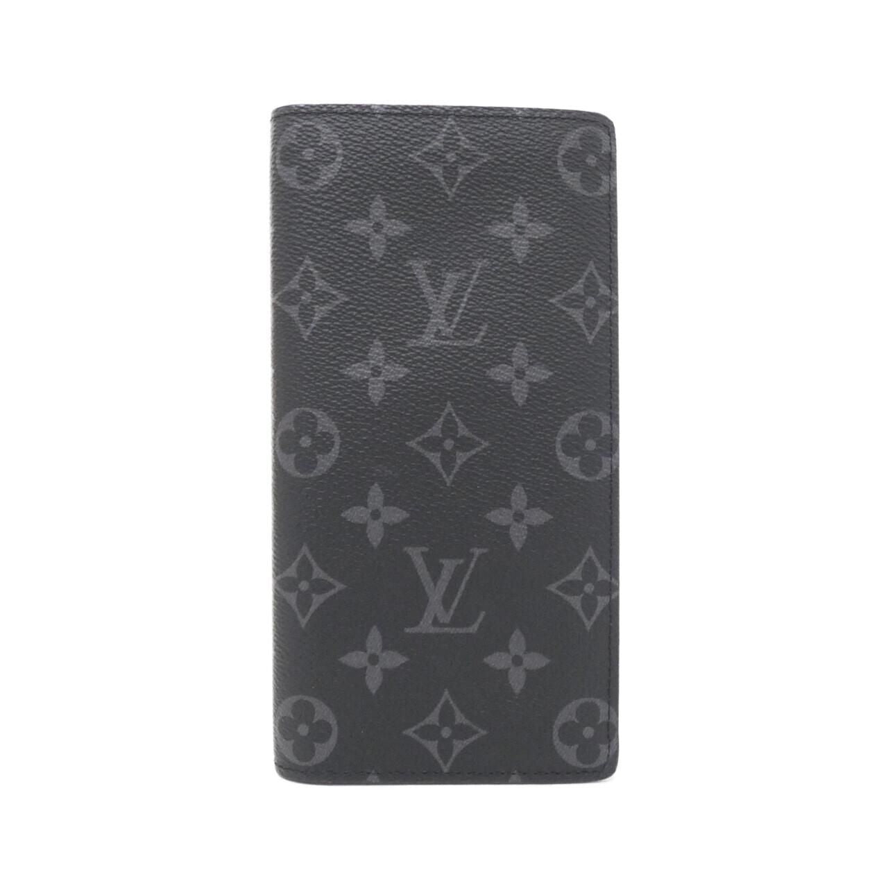Louis Vuitton Monogram Eclipse Portefeuille Brazza Wallet