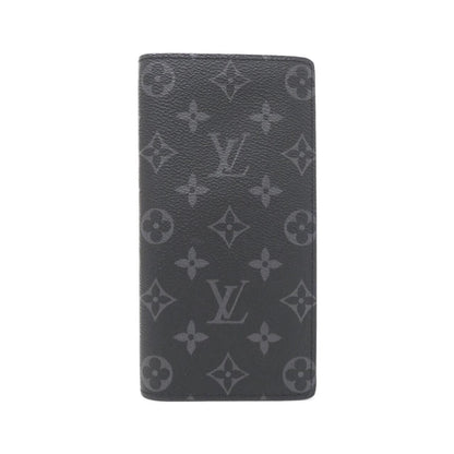 Louis Vuitton Monogram Eclipse Portefeuille Brazza Wallet