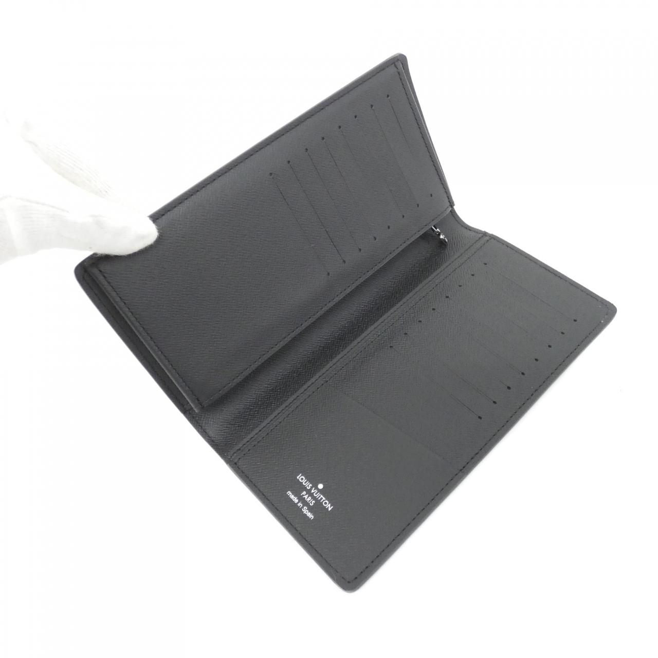 Louis Vuitton Monogram Eclipse Portefeuille Brazza Wallet — view 3