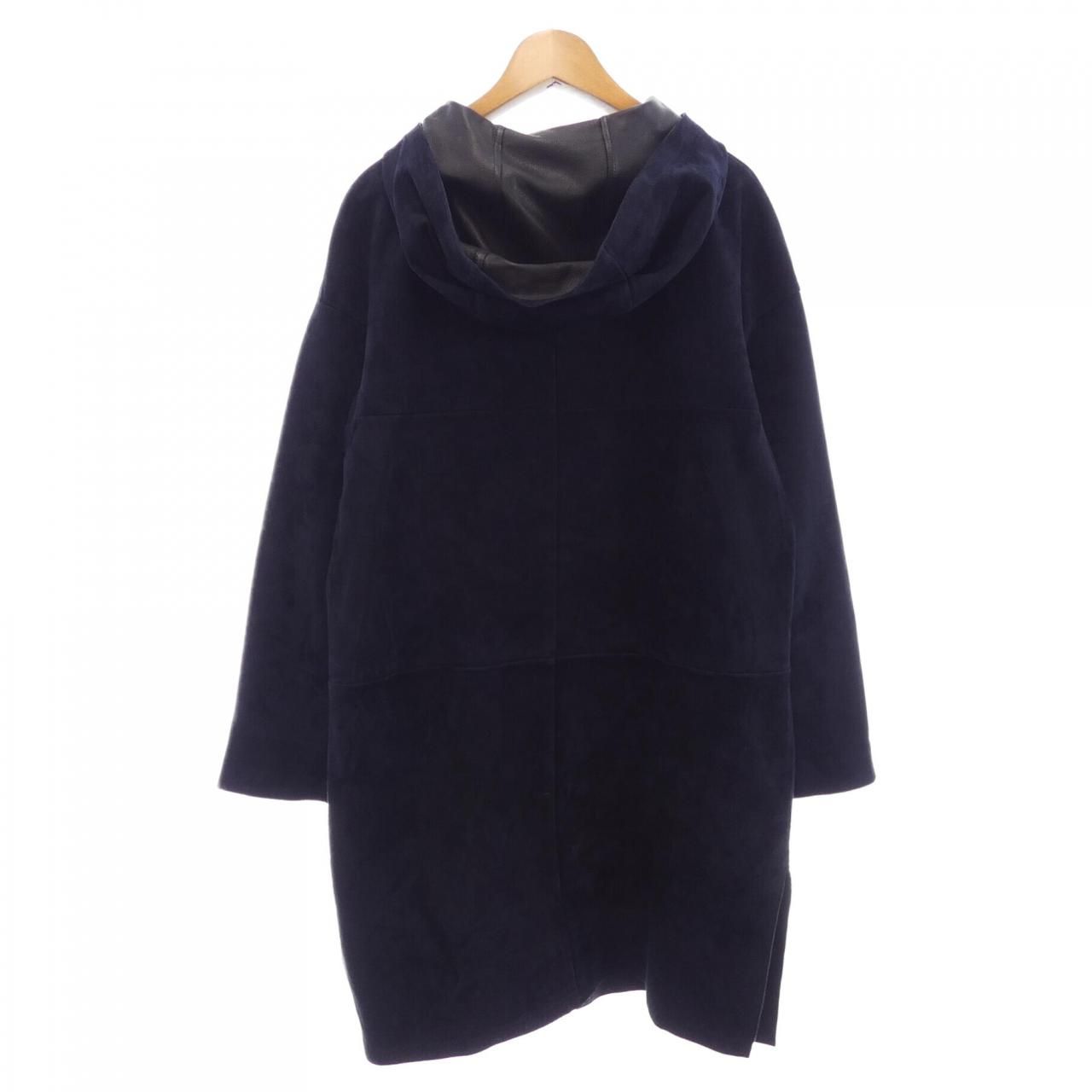 Max Mara S 'S Leather Coat — view 2